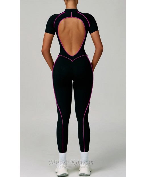 Гладкий комбенизон Leggings Body Crop T-shirt Skin model 147